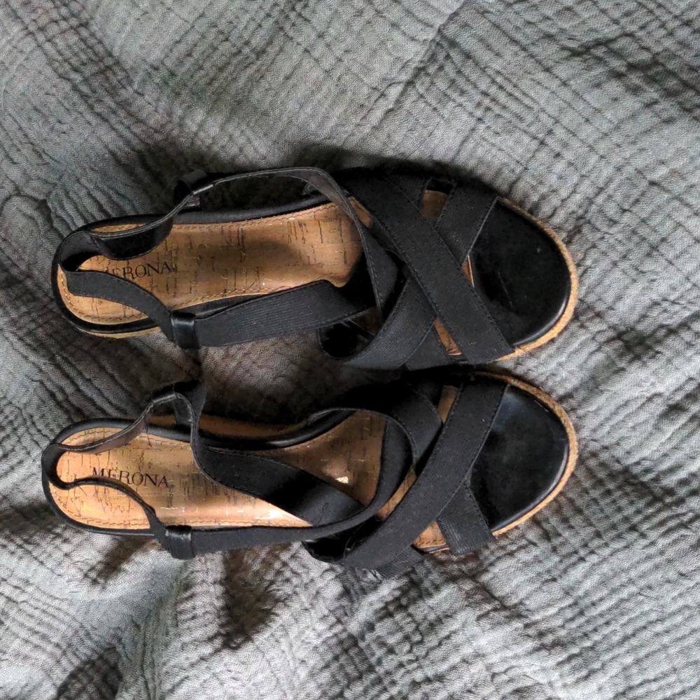 Merona strappy wedges